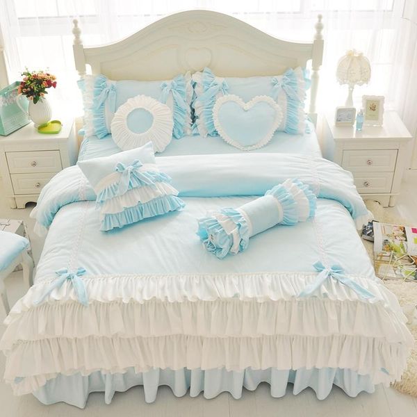 bedding sets korean princess blue purple yellow fleece fabric set white ruffle bow duvet cover flannel velvet pillowcases bed skirt
bedding sets korean princess blue purple yellow fleece fabric set white ruffle bow duvet cover flannel velvet pillowcases bed skirt