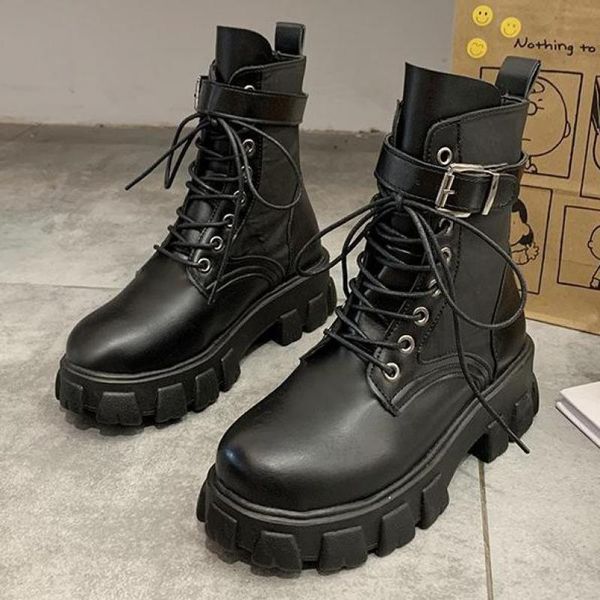 black platform combat ankle boots for women lace up buckle strap woman sho winter biker big size
black platform combat ankle boots for women lace up buckle strap woman sho winter biker big size