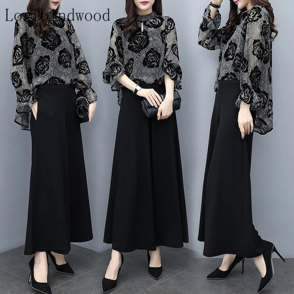 womens ol summer 2 piece sets floral print flare sleeve long + plus size black pants suit elegant women vintage two dress, White
womens ol summer 2 piece sets floral print flare sleeve long + plus size black pants suit elegant women vintage two dress, White