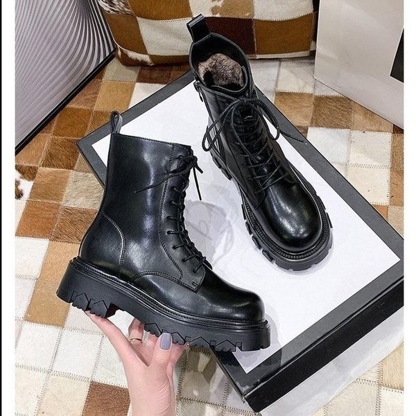 boots ankle women genuine cow leather lace-up round toe lady booties autumn winter platform sole shoes handmade, Black
boots ankle women genuine cow leather lace-up round toe lady booties autumn winter platform sole shoes handmade, Black