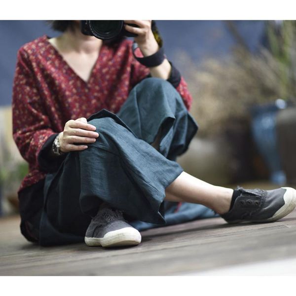 women's pants & capris women linen retro patchwork spring summer female loose vintage wide leg trousers ladies 2021 flax, Black;white
women's pants & capris women linen retro patchwork spring summer female loose vintage wide leg trousers ladies 2021 flax, Black;white