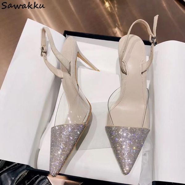 transparent leather runway shoes woman rhinestones glitters toe wedding party pumps pointed stiletto high heels dress, Black
transparent leather runway shoes woman rhinestones glitters toe wedding party pumps pointed stiletto high heels dress, Black
