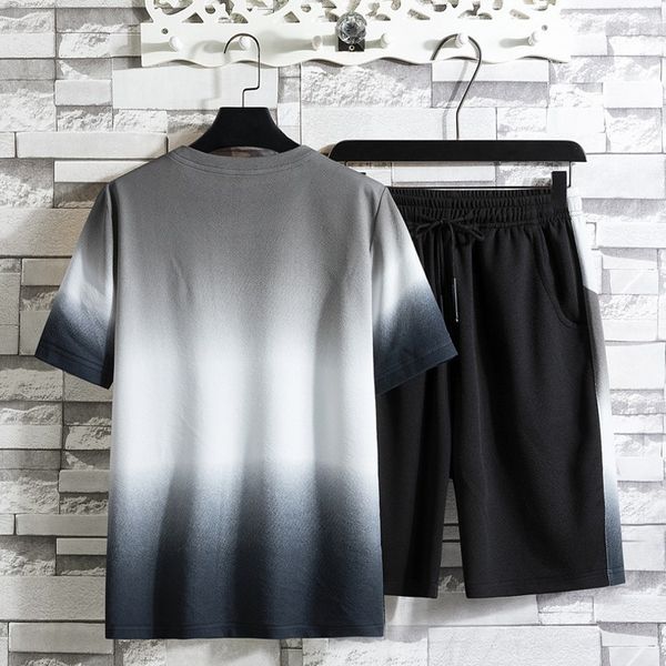 men's tracksuits tracksuit summer short sleeve t shirt+shorts fitness gradient male two piece set hip hop sporting suits for men clothi, Gray
men's tracksuits tracksuit summer short sleeve t shirt+shorts fitness gradient male two piece set hip hop sporting suits for men clothi, Gray
