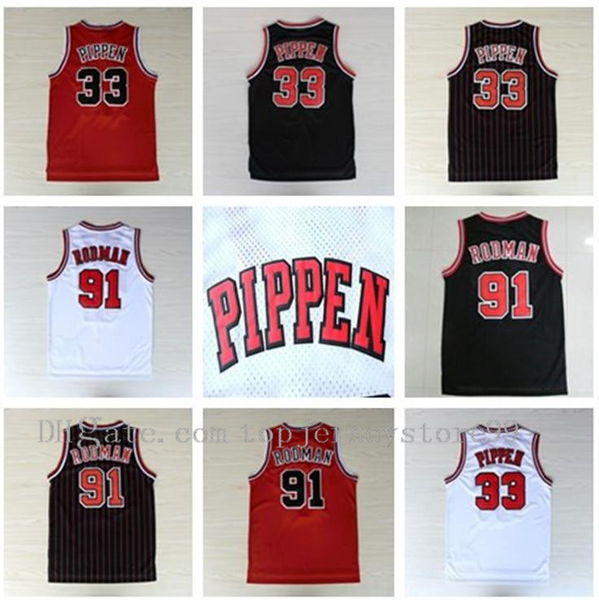 men 100% stitched #33 scottie pippen 91 dennis rodman 1 derrick rose jersey white red black stripes retro basketball jersey size s-2xl, Black;red
men 100% stitched #33 scottie pippen 91 dennis rodman 1 derrick rose jersey white red black stripes retro basketball jersey size s-2xl, Black;red