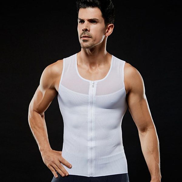 men's body shapers zipper control men vest belly gynecomastia slimming shapewear black white tank bodyshaper, Black;brown
men's body shapers zipper control men vest belly gynecomastia slimming shapewear black white tank bodyshaper, Black;brown