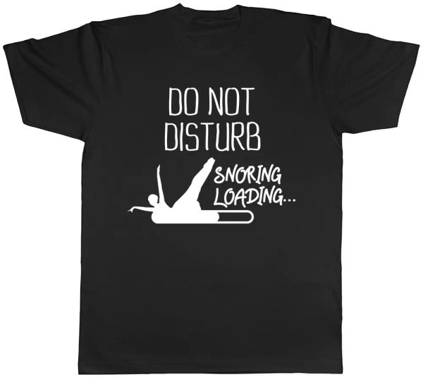 do not disturb - snoring loading mens womens ladies funny fitted t-shirt, White;black
do not disturb - snoring loading mens womens ladies funny fitted t-shirt, White;black