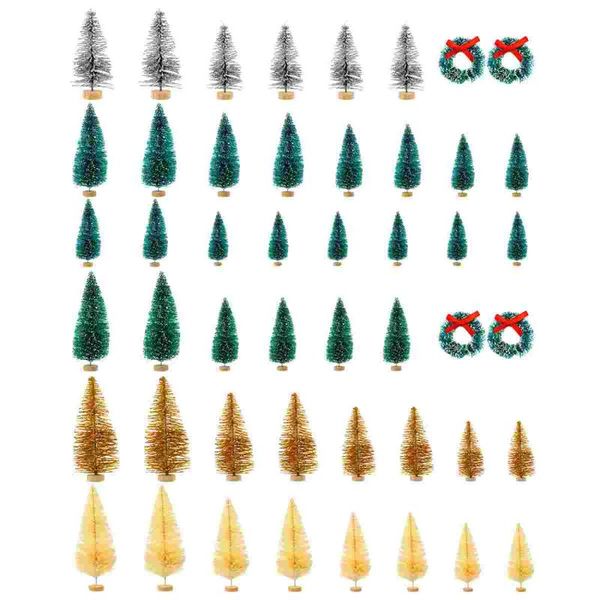 christmas decorations 48pcs mini trees wreath xmas tree with wood base
christmas decorations 48pcs mini trees wreath xmas tree with wood base