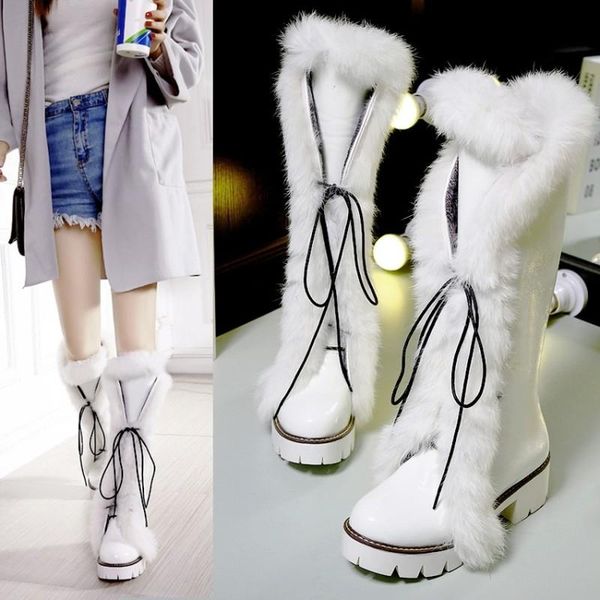 boots us4-11 womens round toe knee the thigh fur furry decor lace up warm snow winter shoes block heel plus size black white
boots us4-11 womens round toe knee the thigh fur furry decor lace up warm snow winter shoes block heel plus size black white
