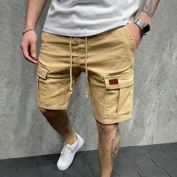 men's shorts summer combat-cargo 2021 men elastic drawstring trunk fitness work casual breathable gym masculina clothing, White;black
men's shorts summer combat-cargo 2021 men elastic drawstring trunk fitness work casual breathable gym masculina clothing, White;black