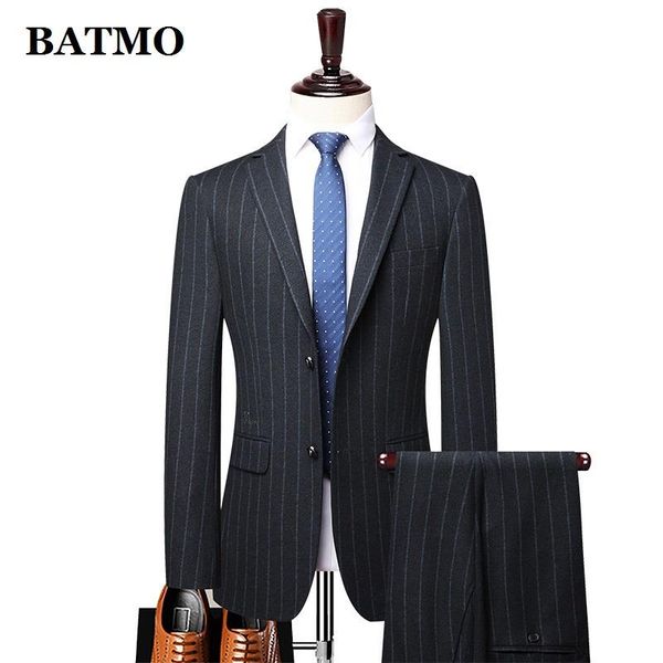 men's suits & blazers batmo 2021 arrival autumn striped men,wedding dress,plus-size m-4xl 8967, White;black
men's suits & blazers batmo 2021 arrival autumn striped men,wedding dress,plus-size m-4xl 8967, White;black