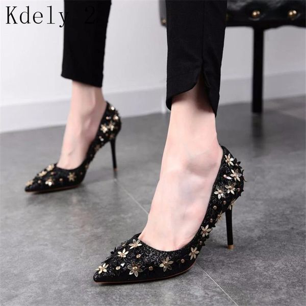 dress shoes 2021 women flower pointed toe pumps patent leather super high heels boat 9cm wedding zapatos mujer, Black
dress shoes 2021 women flower pointed toe pumps patent leather super high heels boat 9cm wedding zapatos mujer, Black