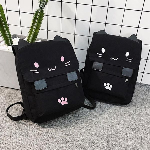 waist bags 2021 cute cat canvas backpack cartoon embroidery backpacks for teenage girls school bag casual black printing rucksack mochilas
waist bags 2021 cute cat canvas backpack cartoon embroidery backpacks for teenage girls school bag casual black printing rucksack mochilas
