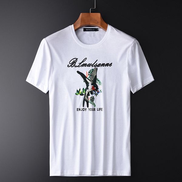 tee shirt shirt mercerization mens luxury bird embroidered and printed round collar t-shirts plus size 4xl slim fit man tee, White;black
tee shirt shirt mercerization mens luxury bird embroidered and printed round collar t-shirts plus size 4xl slim fit man tee, White;black