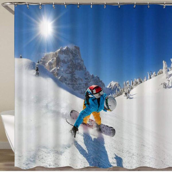 shower curtain,sport skiing player snow mountain skiing with sun rising,polyester fabric waterproof bath curtains hooks included
shower curtain,sport skiing player snow mountain skiing with sun rising,polyester fabric waterproof bath curtains hooks included