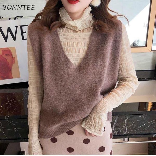 women's vests sweater vest women elegant female sleeveless v-neck college cropped knitted spring leisure elasticity lady fashion bf war, Black;white
women's vests sweater vest women elegant female sleeveless v-neck college cropped knitted spring leisure elasticity lady fashion bf war, Black;white