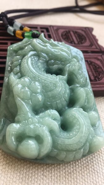 100% natural 7a myanmar jade hand-carved dragon green jade pendant jadeite jade necklaces men pendants jewelry, Red;blue
100% natural 7a myanmar jade hand-carved dragon green jade pendant jadeite jade necklaces men pendants jewelry, Red;blue