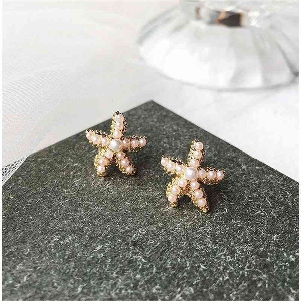 s925 silver needle pearl sea star earrings for sleeping in korea, Black
s925 silver needle pearl sea star earrings for sleeping in korea, Black