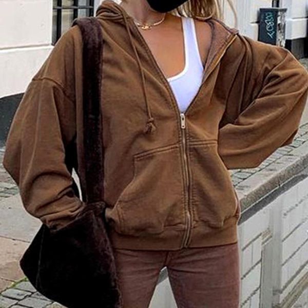 brown aesthetic hoodies women vintage zip up sweatshirt winter jacket clothes pockets long sleeve hooded pullovers women's jackets, Black;brown
brown aesthetic hoodies women vintage zip up sweatshirt winter jacket clothes pockets long sleeve hooded pullovers women's jackets, Black;brown