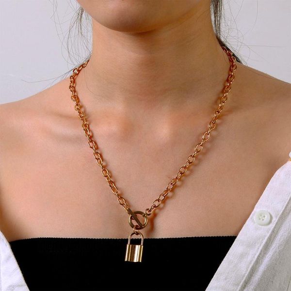 pendant necklaces punk lock circle necklace female gothic geometric thick gold color silver chain collar jewelry
pendant necklaces punk lock circle necklace female gothic geometric thick gold color silver chain collar jewelry