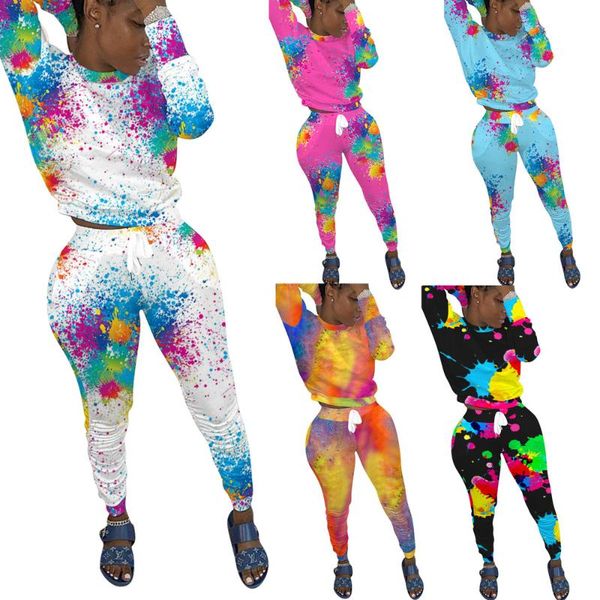 women's tracksuits splash ink graffiti print casual outfits two piece set for women o neck long sleeve and skinny pant active wear, Gray
women's tracksuits splash ink graffiti print casual outfits two piece set for women o neck long sleeve and skinny pant active wear, Gray