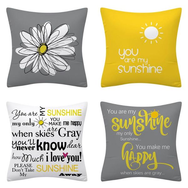 cushion/decorative pillow 45*45cm daisy sun text pillowcase you are my sunshine word cushion case short plush cover
cushion/decorative pillow 45*45cm daisy sun text pillowcase you are my sunshine word cushion case short plush cover