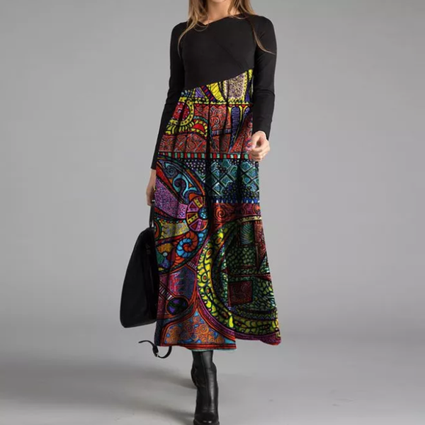 casual dresses 2021 fall for women long sleeve floral print v-neck autumn fashion bohemian slim high waist maxi dress elegant clothing, Black;gray
casual dresses 2021 fall for women long sleeve floral print v-neck autumn fashion bohemian slim high waist maxi dress elegant clothing, Black;gray