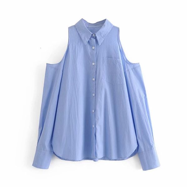 women's blouses & shirts women autumn fashion strapless shoulder striped blue long female casual sleeve single breasted loose blou, White
women's blouses & shirts women autumn fashion strapless shoulder striped blue long female casual sleeve single breasted loose blou, White