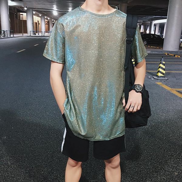 men's t-shirts summer bright color short-sleeved t-shirt fashion casual o-neck hip-hop t shirt men streetwear wild loose tshirt male, White;black
men's t-shirts summer bright color short-sleeved t-shirt fashion casual o-neck hip-hop t shirt men streetwear wild loose tshirt male, White;black