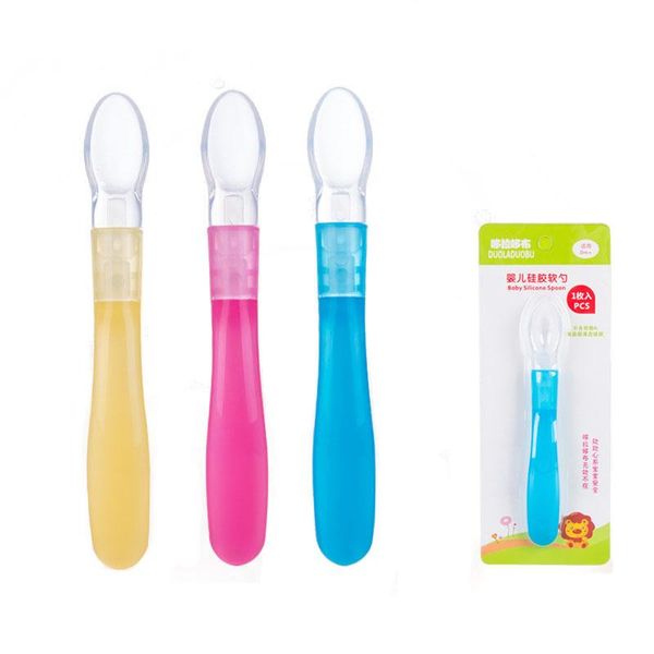 cups, dishes & utensils 1pc infant baby silicone soft head spoon kids learning tableware self feeding children
cups, dishes & utensils 1pc infant baby silicone soft head spoon kids learning tableware self feeding children