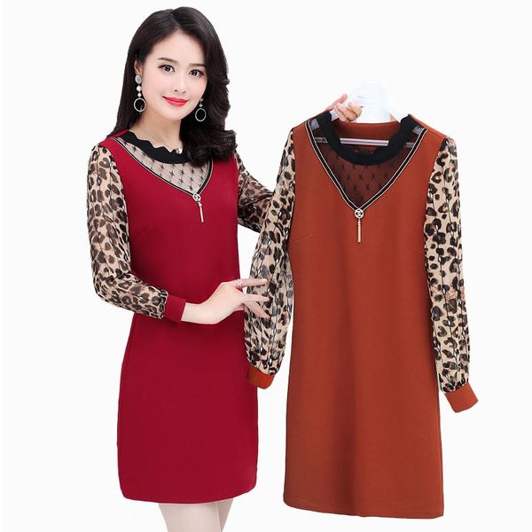 casual dresses winter office women's dress autumn plus size bodycon leopard long sleeve patchwork vestidos ladies, Black;gray
casual dresses winter office women's dress autumn plus size bodycon leopard long sleeve patchwork vestidos ladies, Black;gray