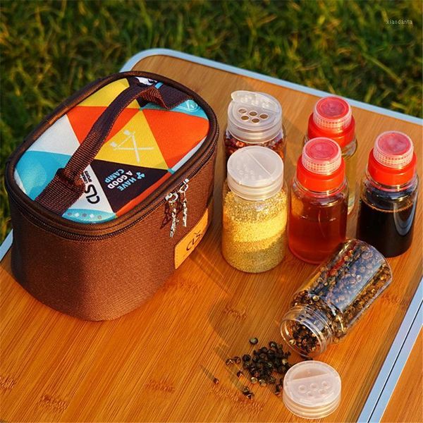 storage bottles & jars 6pcs/set bbq pepper salt carry picnic bag bottle outdoor camping tableware seasoning grilling spice jar condiment
storage bottles & jars 6pcs/set bbq pepper salt carry picnic bag bottle outdoor camping tableware seasoning grilling spice jar condiment