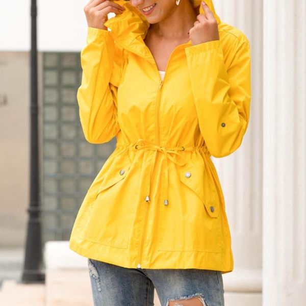 women's trench coats plus size women waterproof tight waist zip hooded jacket outdoor sport climbing hiking coat for 2021, Tan;black
women's trench coats plus size women waterproof tight waist zip hooded jacket outdoor sport climbing hiking coat for 2021, Tan;black