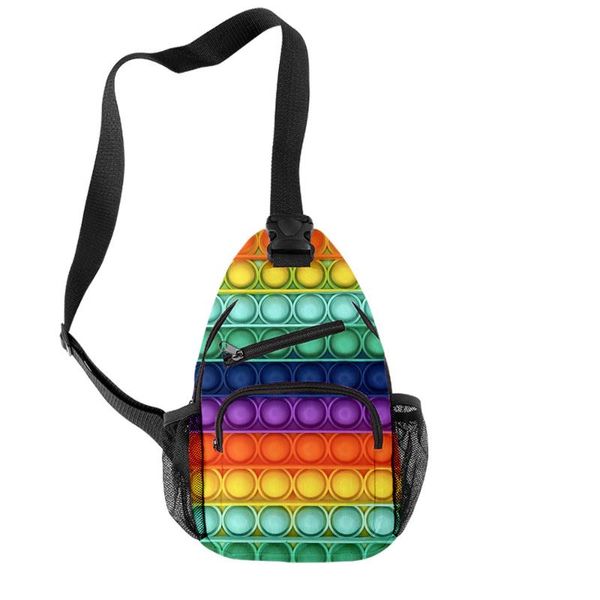 backpack 3d printing rainbow colors men oxford waterproof casual chest bag teenager boys girls streetwear hip hop crossbody
backpack 3d printing rainbow colors men oxford waterproof casual chest bag teenager boys girls streetwear hip hop crossbody