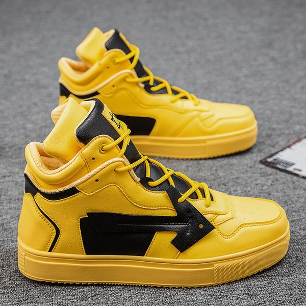 high lace-up fashion men casual shoes yellow outdoor hip-hop sneakers comfortable platform sneakers men zapatillas hombre
high lace-up fashion men casual shoes yellow outdoor hip-hop sneakers comfortable platform sneakers men zapatillas hombre
