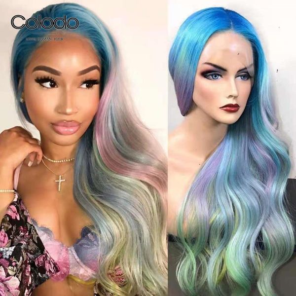 lace wigs colodo rainbow colored front human hair ombre blue pink wavy transparent, Black;brown
lace wigs colodo rainbow colored front human hair ombre blue pink wavy transparent, Black;brown