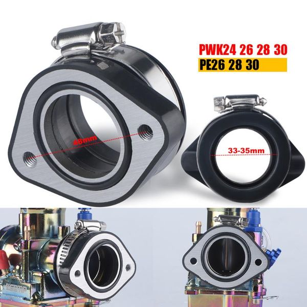 motorcycle fuel system 1pc carburetor adapter inlet intake pipe rubber mat for pwk 24 26 28 30mm pe atv pit dirt bike
motorcycle fuel system 1pc carburetor adapter inlet intake pipe rubber mat for pwk 24 26 28 30mm pe atv pit dirt bike