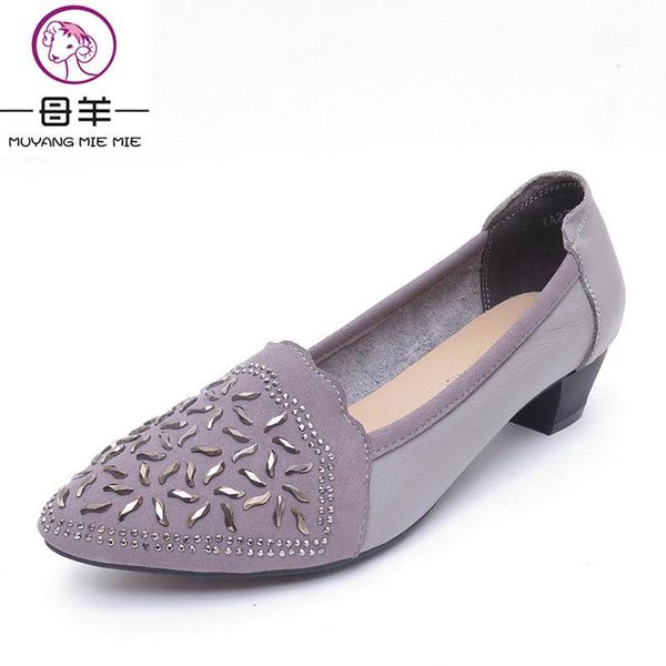dress shoes muyang mie spring and autumn high heels genuine leather rhinestone casual pointed toe women pumps, Black
dress shoes muyang mie spring and autumn high heels genuine leather rhinestone casual pointed toe women pumps, Black