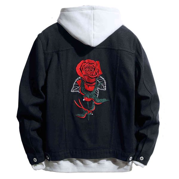 men's jackets rose flower bird embroidery black jean jacket trendy denim coat outerwear qs7g, Black;brown
men's jackets rose flower bird embroidery black jean jacket trendy denim coat outerwear qs7g, Black;brown