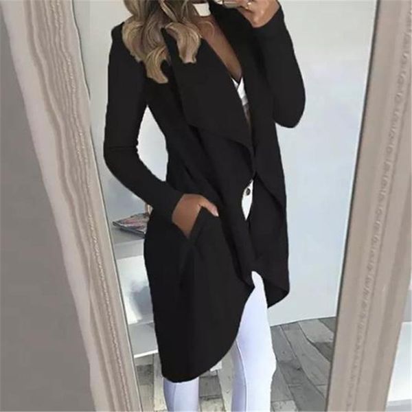 women's trench coats fashion long waterfall coat sleeve ladies cardigan overcoat jumper turn-down collar, Tan;black
women's trench coats fashion long waterfall coat sleeve ladies cardigan overcoat jumper turn-down collar, Tan;black