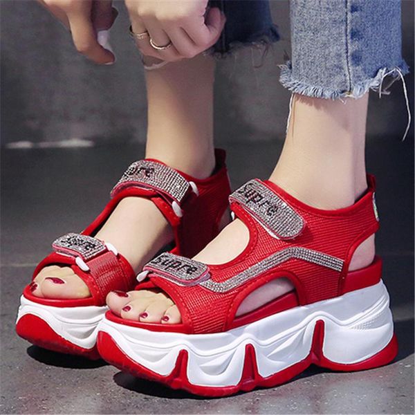summer chunky white red sports sandals women 8cm wedge high heels fashion buckle platform open toe female casual beach shoes, Black
summer chunky white red sports sandals women 8cm wedge high heels fashion buckle platform open toe female casual beach shoes, Black