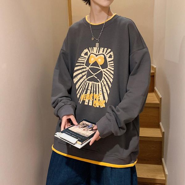 men's hoodies & sweatshirts 2021 spring autumn hip hop loose casual classic fashion brand print punk streetwear clothes, Black
men's hoodies & sweatshirts 2021 spring autumn hip hop loose casual classic fashion brand print punk streetwear clothes, Black