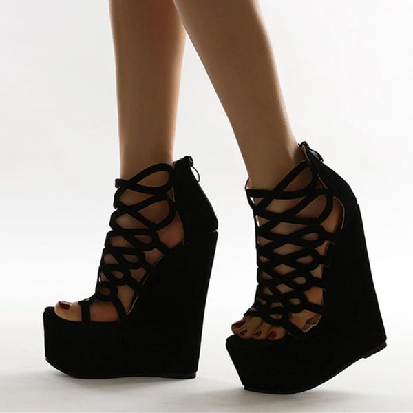 sandals women high heels hollow up platform heeled zipper fashion sandal wedges dress shoes summer boots open toe, Black
sandals women high heels hollow up platform heeled zipper fashion sandal wedges dress shoes summer boots open toe, Black