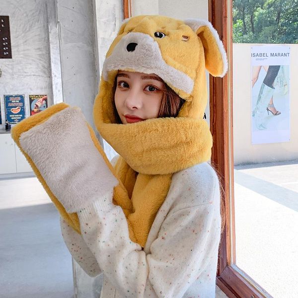 beanie/skull caps 2021 women fashion plush thick hat ladies winter warm gloves scarf one-piece hats outdoor cycling wind and cold bib cap, Blue;gray
beanie/skull caps 2021 women fashion plush thick hat ladies winter warm gloves scarf one-piece hats outdoor cycling wind and cold bib cap, Blue;gray