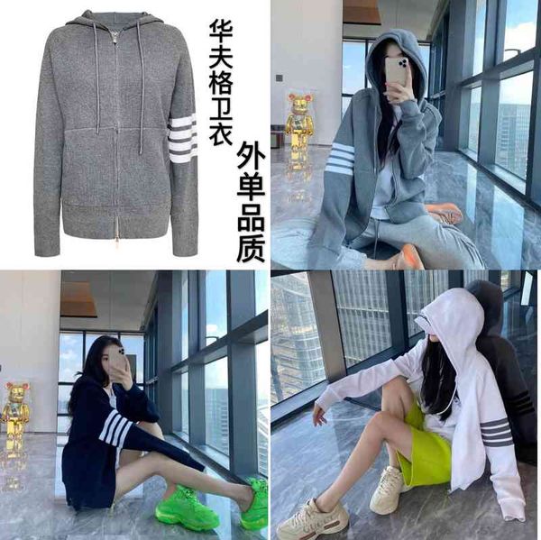 hoodies tb waffle four bar sweater men's and women's zipper hooded jacket straight, Black
hoodies tb waffle four bar sweater men's and women's zipper hooded jacket straight, Black