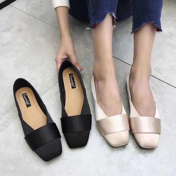 dress shoes elegant shallow moccasins femme solid cozy soft soled ballet flats square toe slip on loafers all-match silk casual women mxa7, Black
dress shoes elegant shallow moccasins femme solid cozy soft soled ballet flats square toe slip on loafers all-match silk casual women mxa7, Black