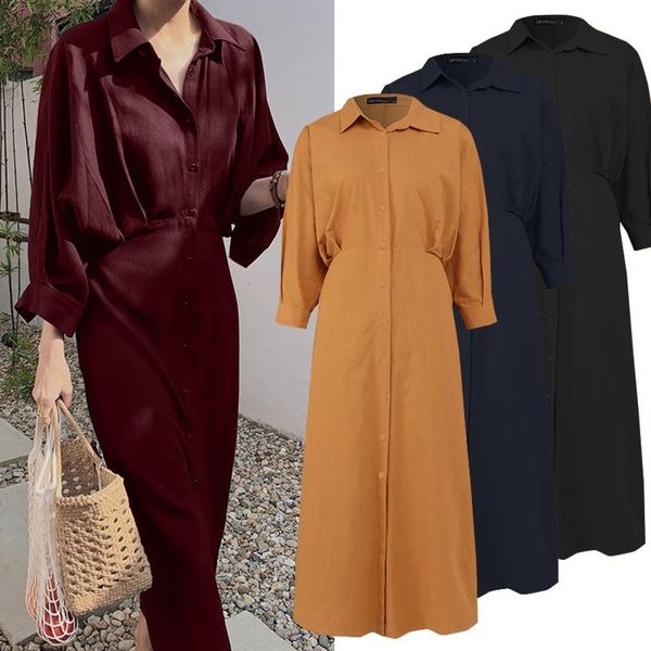 casual dresses autumn elegant solid long shirt dress women party sundress sleeve cotton linen vestidos female robe plus size, Black;gray
casual dresses autumn elegant solid long shirt dress women party sundress sleeve cotton linen vestidos female robe plus size, Black;gray