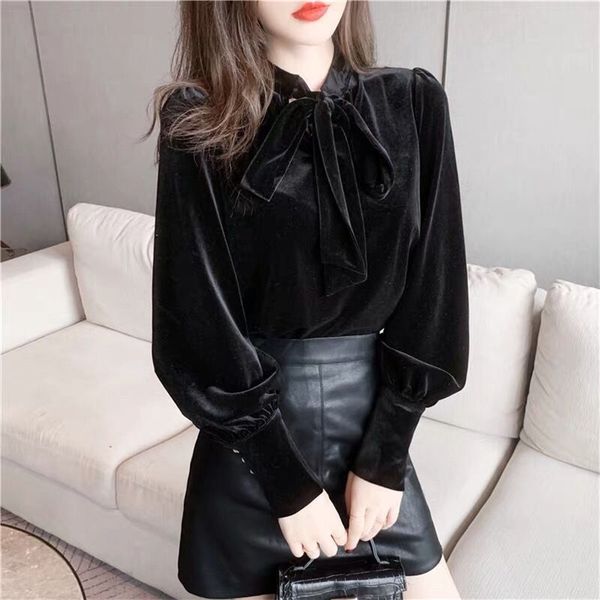 autumn velvet blouse women long sleeve button up collar ladies shirt korean blouse fashion clothing 210401, White
autumn velvet blouse women long sleeve button up collar ladies shirt korean blouse fashion clothing 210401, White