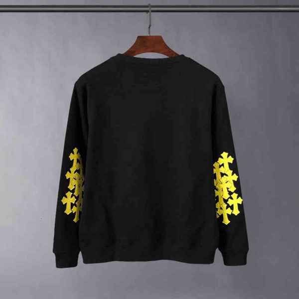 ch chao brand autumn winter men's women's leather cross stitched sanskrit embroidery couple leisure round neck sweater jacket, Black
ch chao brand autumn winter men's women's leather cross stitched sanskrit embroidery couple leisure round neck sweater jacket, Black