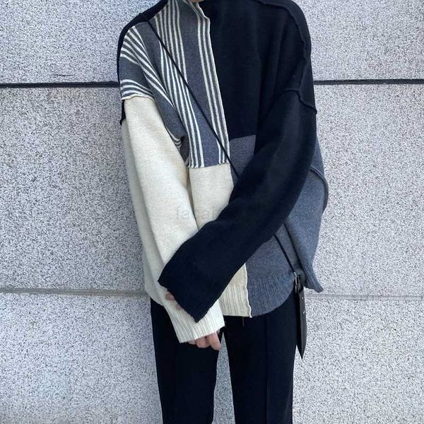 jil men's sweaters ser 19aw show sweater wool knitted color matching warm loose in autumn winter for men and women, White;black
jil men's sweaters ser 19aw show sweater wool knitted color matching warm loose in autumn winter for men and women, White;black