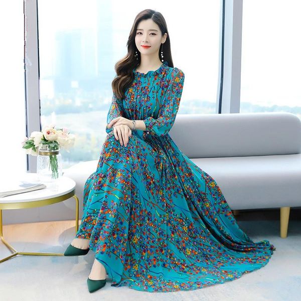 casual dresses boho vintage print chiffon beach maxi dress women spring autumn plus size long sleeve elegant party vestidos 4xl h1476, Black;gray
casual dresses boho vintage print chiffon beach maxi dress women spring autumn plus size long sleeve elegant party vestidos 4xl h1476, Black;gray